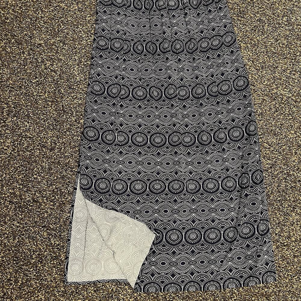 Gap Y2K Maxi Dress Medium Boho Smocked Stretch Tube Top Strapless Side Slits - Picture 4 of 10